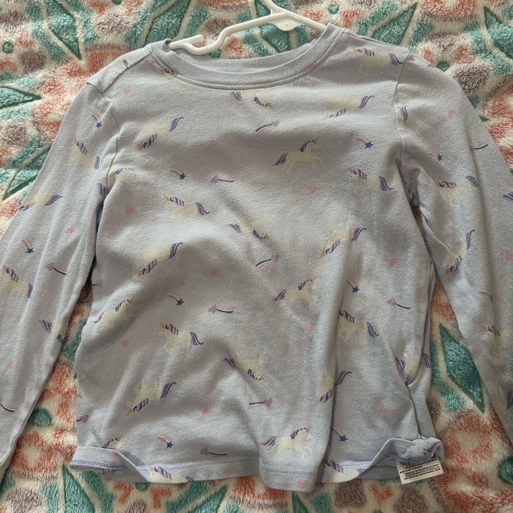 Old Navy Kids Pastel Unicorn Long Sleeve Tee